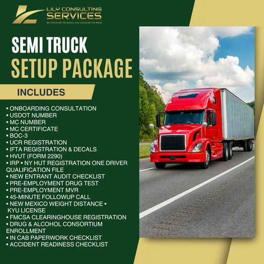 SEMI TRUCK SETUP PACKAGE