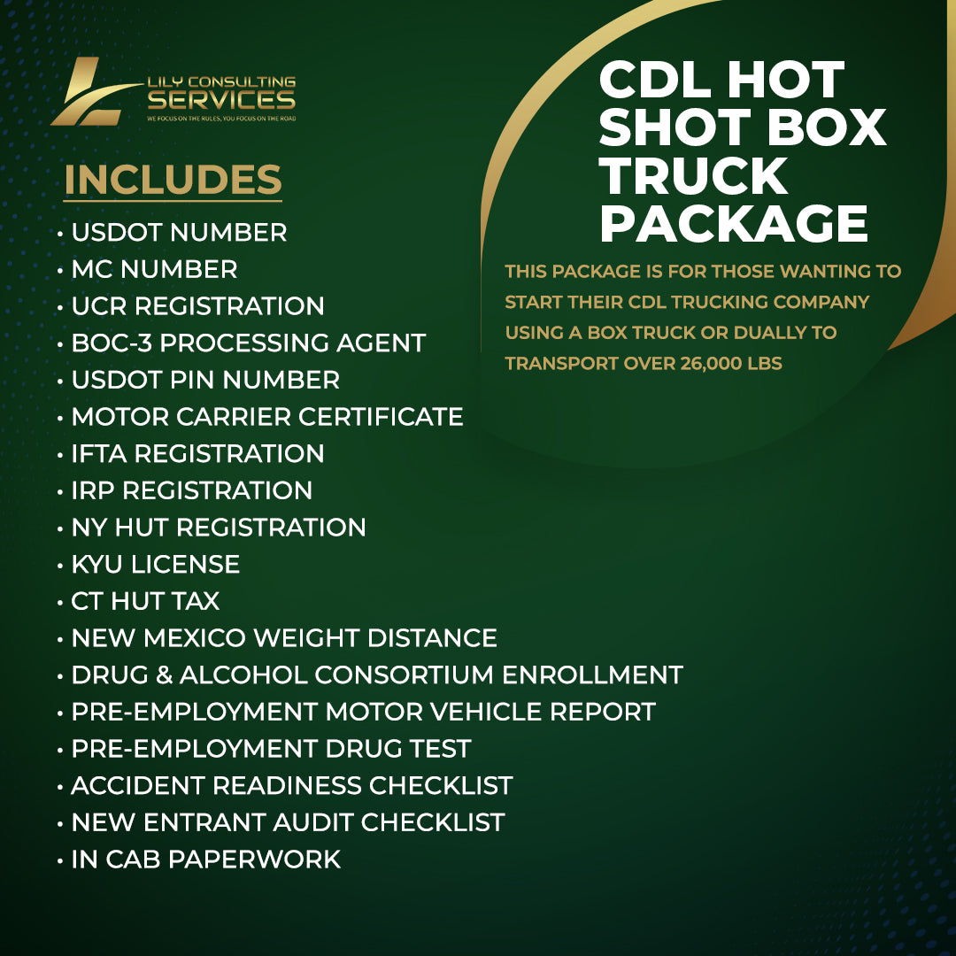 CDL Hotshot/Box Truck Setup Package